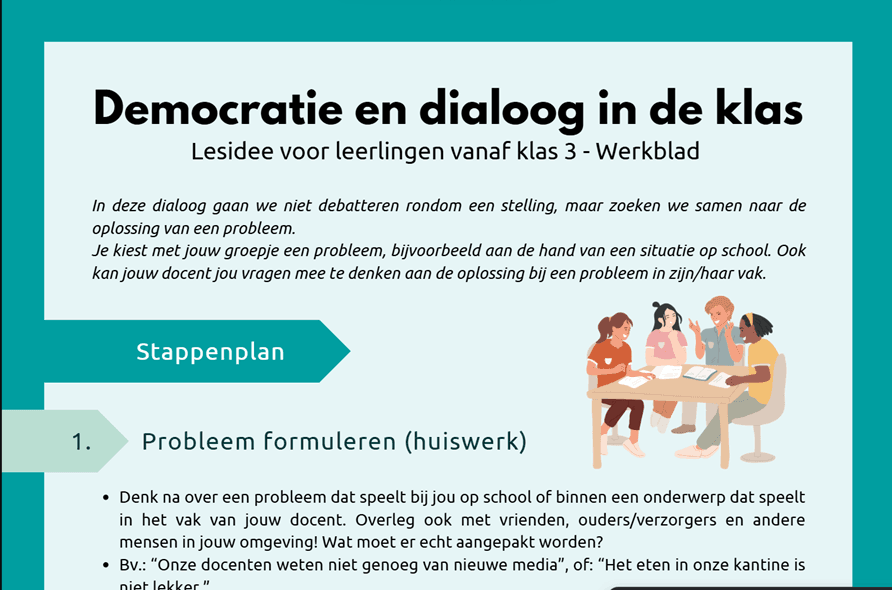  Democratie en dialoog - Lesidee over participatie en burgerschap in dialoogvorm